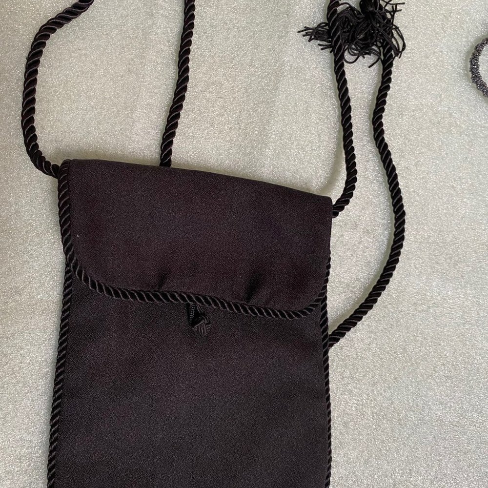 Black Evening Bag with Tassel